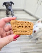 Load image into Gallery viewer, Park Sign "Adventure Awaits" Cookie Cutter (Personalized)