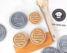 Load image into Gallery viewer, "Balls Are My Favorite" Dog Tennis Ball Shaped Cookie Cutter