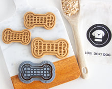 Load image into Gallery viewer, Peanut or Waffle Dog Bone Cookie Cutter (Select Size)