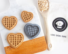 Load image into Gallery viewer, Heart Shape Waffle Cookie Cutter (Select Size & Cutter Style)