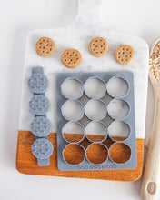 Cargar imagen en el visor de la galería, Chocolate Chip Cookies Multi-Cutter (MINI SIZE) Sets Available with Optional Stamp Tool