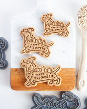 Load image into Gallery viewer, "Happy Halloween" DOG in Witch Hat Cookie Cutter