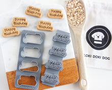 Cargar imagen en el visor de la galería, Word Pop "Happy Birthday" Multi-Cutter (MINI SIZE) Sets Available with Optional Stamp Tool