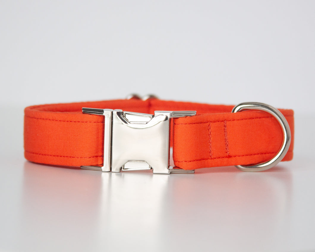 Autumn Orange Dog Collar (Personalization Available)