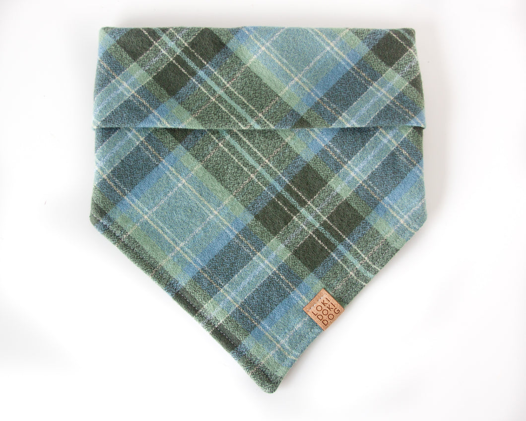 Sweater Weather Flannel Dog Bandana (Personalization Available)
