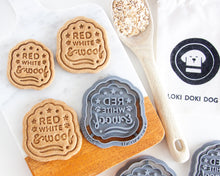 Charger l'image dans la galerie, "Red, White & Woof" Dog Treat Cookie Cutter