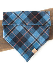 Load image into Gallery viewer, Autumn Skies Flannel Plaid Dog Bandana (Personalization Available)