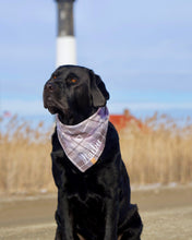 Load image into Gallery viewer, Lavender Plaid Flannel Dog Bandana (Personalization Available)