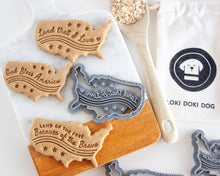 Charger l'image dans la galerie, Patriotic USA Map Cookie Cutter (3 Styles Available)