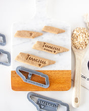 Charger l'image dans la galerie, Emporte-pièce en forme de l'État du Tennessee (plusieurs styles disponibles)