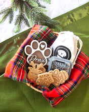 Load image into Gallery viewer, Personalized Dog Bone & Paw Shape Wood Ornament & Christmas Stocking Tag (2 STYLES)