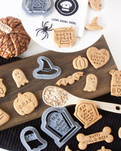 Load image into Gallery viewer, &quot;One Spooktacular Dog&quot; + Ghost Shape Dog Biscuit Cookie Cutter (BUNDLE of 2)
