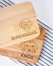 Charger l'image dans la galerie, Planche de charcuterie pour chiens (portrait d'animal) au design moderne