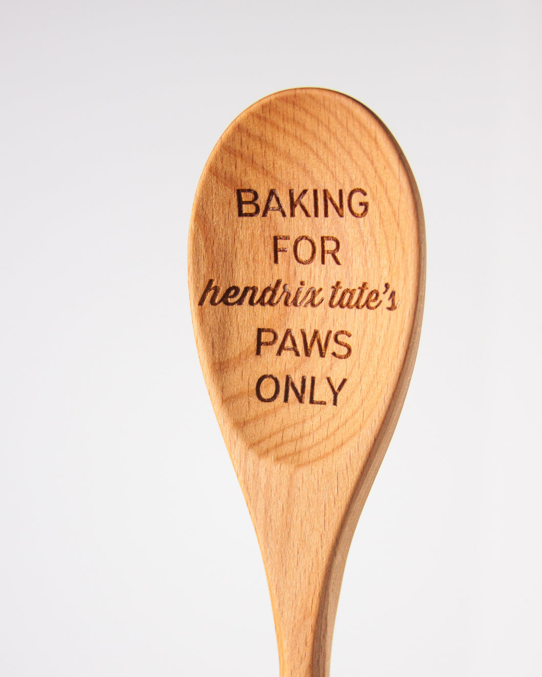 Engraved Wood Cooking + Mixing Spoon (Personalized) 