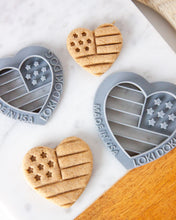 Load image into Gallery viewer, Patriotic Heart Shape Cookie Cutter