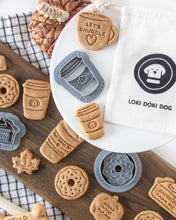 Load image into Gallery viewer, Pumpkin Spice Latte + &quot;Sweeter Than Pie&quot; Dog Biscuit Cookie Cutters (BUNDLE of 2)
