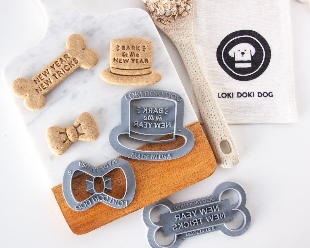 NEW YEAR Bundle - Dog Biscuit Cookie Cutters (BUNDLE of 3)