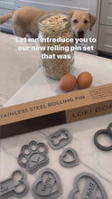 Load and play video in Gallery viewer, Adjustable Height Rolling Pin Set (Guide Rings Included) - designed to pair with LDD cookie cutters
