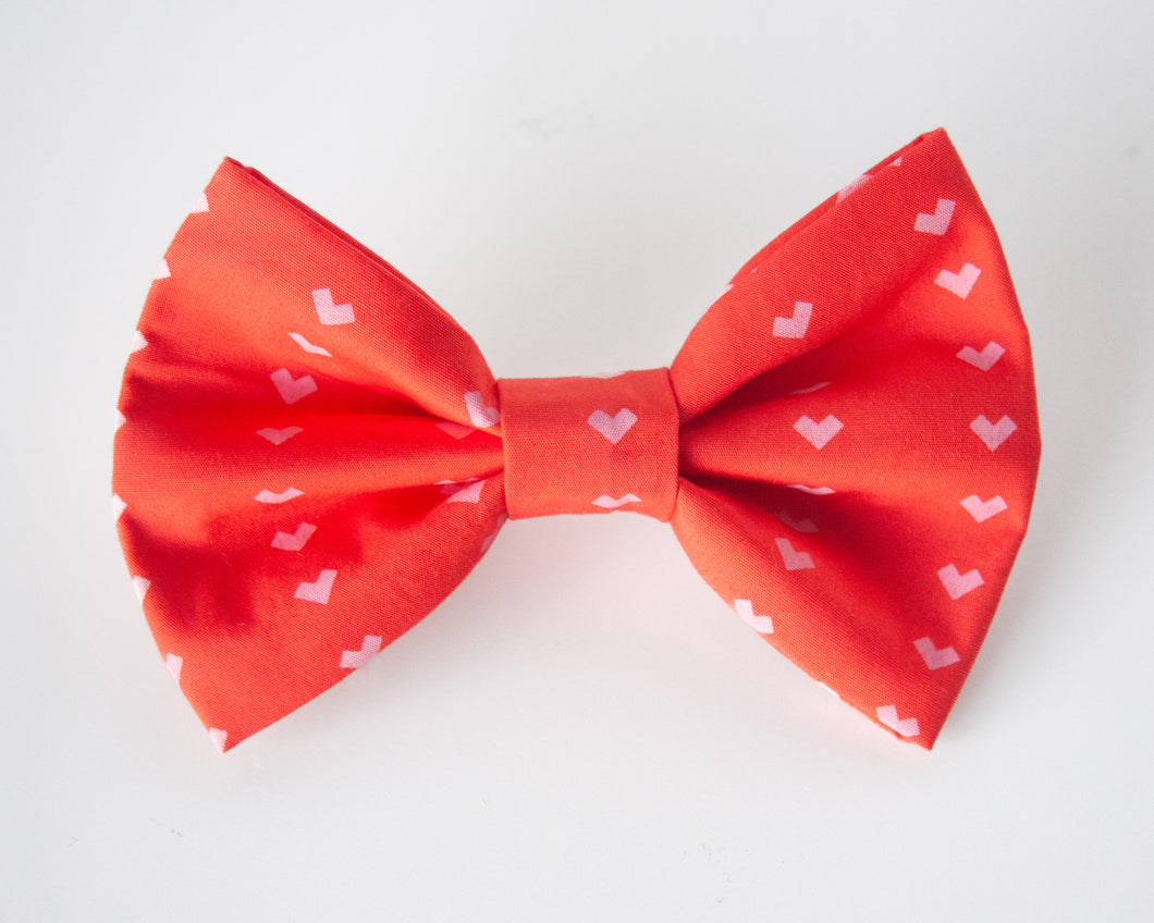 Forever Loved Heart Dog Bow Tie