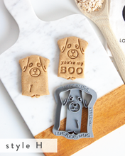 Charger l'image dans la galerie, Emporte-pièce en forme de fantôme de chien « You're my Boo » (plus de 20 styles au choix)