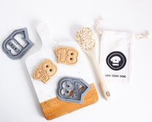 Cargar imagen en el visor de la galería, Cortadores de galletas con forma de número (dos dígitos)