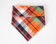 Load image into Gallery viewer, Fall Harvest Plaid Flannel Dog Bandana
