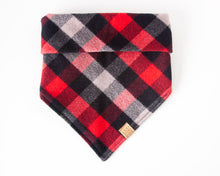 Load image into Gallery viewer, Lumberjack Plaid Flannel Dog Bandana (Personalization Available)