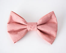 Load image into Gallery viewer, Rosey Pink Bow Tie
