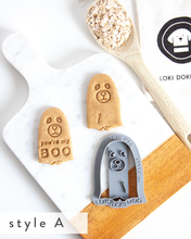 Charger l'image dans la galerie, Emporte-pièce en forme de fantôme de chien « You're my Boo » (plus de 20 styles au choix)