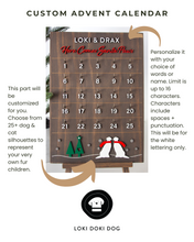 Cargar imagen en el visor de la galería, Calendario de Adviento de Perros Personalizado para Navidad - SOLO RESERVA. Cantidad limitada.

