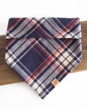 Cargar imagen en el visor de la galería, Twilight Plaid Flannel Dog Bandana (Personalization Available)
