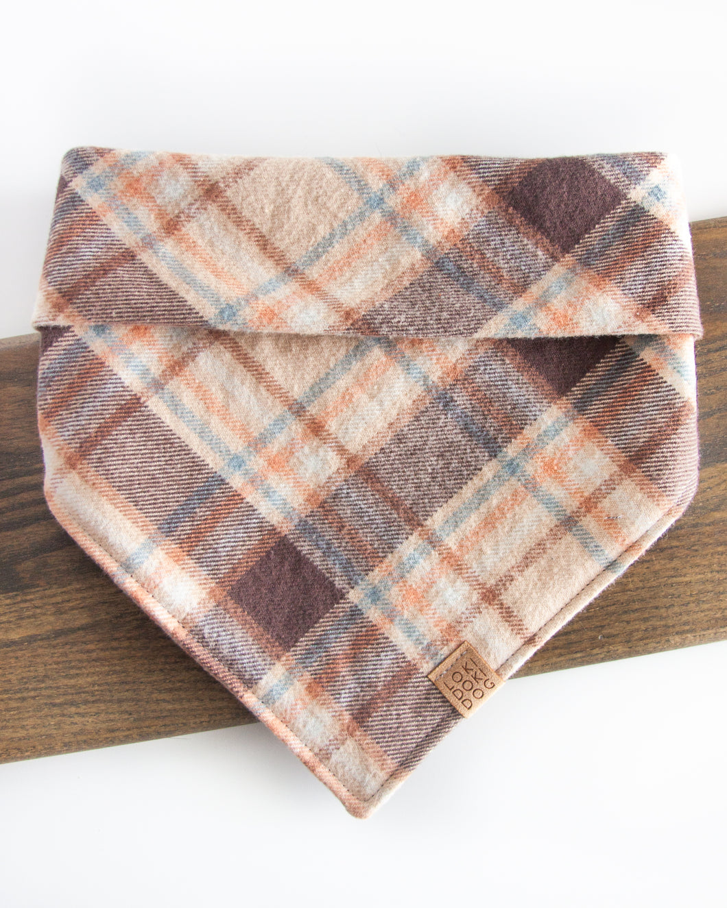 Countryside Plaid Flannel Dog Bandana (Personalization Available)