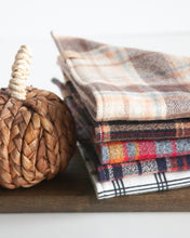 Cargar imagen en el visor de la galería, Twilight Plaid Flannel Dog Bandana (Personalization Available)
