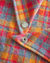 Cargar imagen en el visor de la galería, Crimson &amp; Golden Plaid Flannel Dog Bandana (Personalizaton Available)
