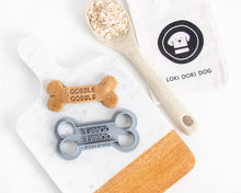 Load image into Gallery viewer, &quot;Gobble Gobble&quot; Bone Shaped Dog Biscuit Cookie Cutter
