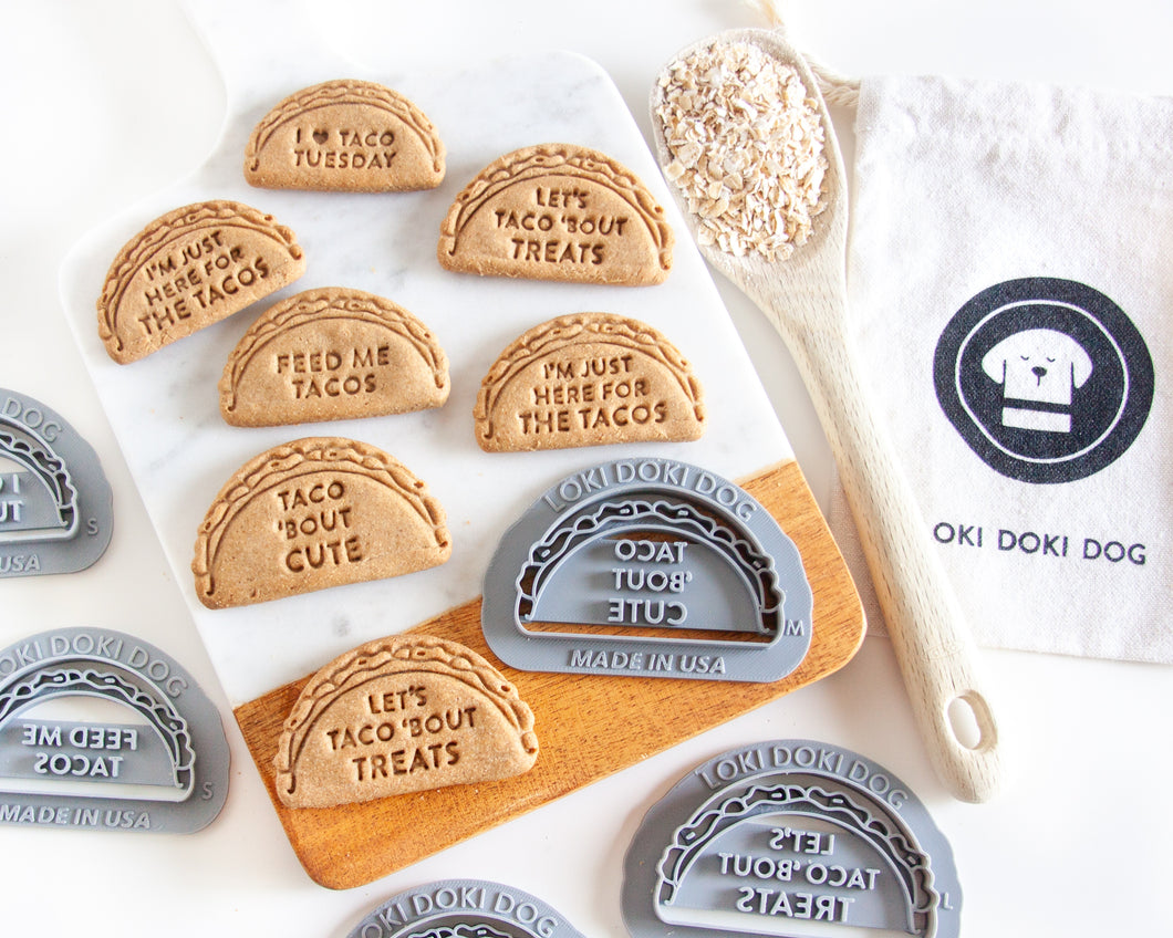 TACO Cookie Cutter WITH WORDS (Multiple Styles Available)