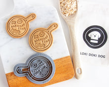 Load image into Gallery viewer, "Barkfast Time" Breakfast Skillet Cookie Cutter (Select Size)
