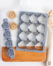 Cargar imagen en el visor de la galería, A Cup Full of Love- Mug with Heart Multi-Cutter (MINI SIZE) Sets Available with Optional Stamp Tool
