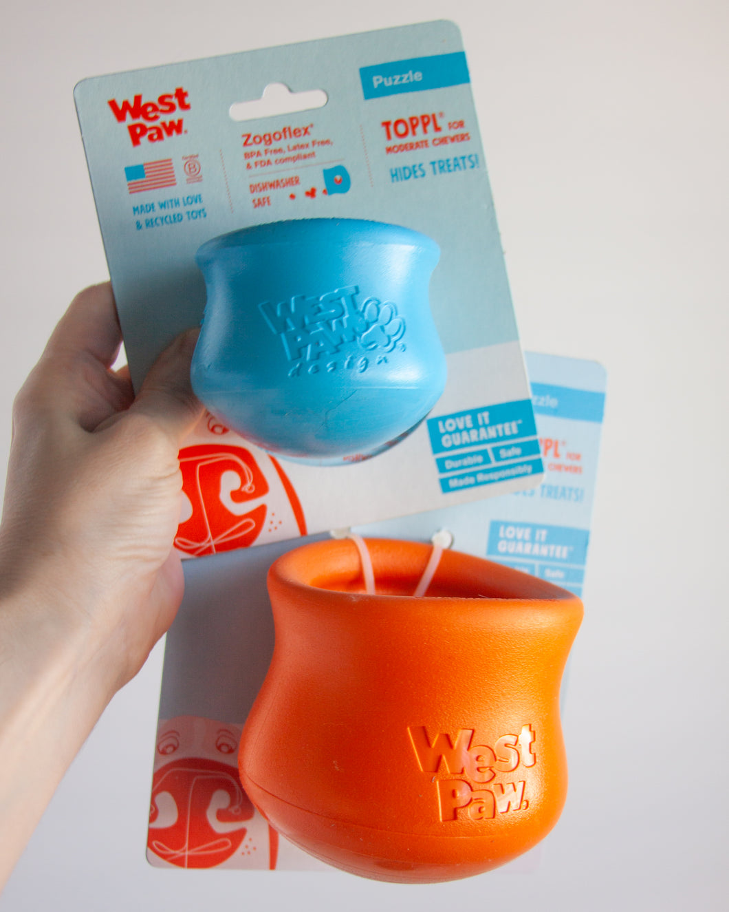 West Paw Toppl® Treat Toy -Dog Enrichment Treat Dispenser