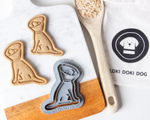 Load image into Gallery viewer, A Dog &amp; His Cone of Shame Cookie Cutter (Select Size)
