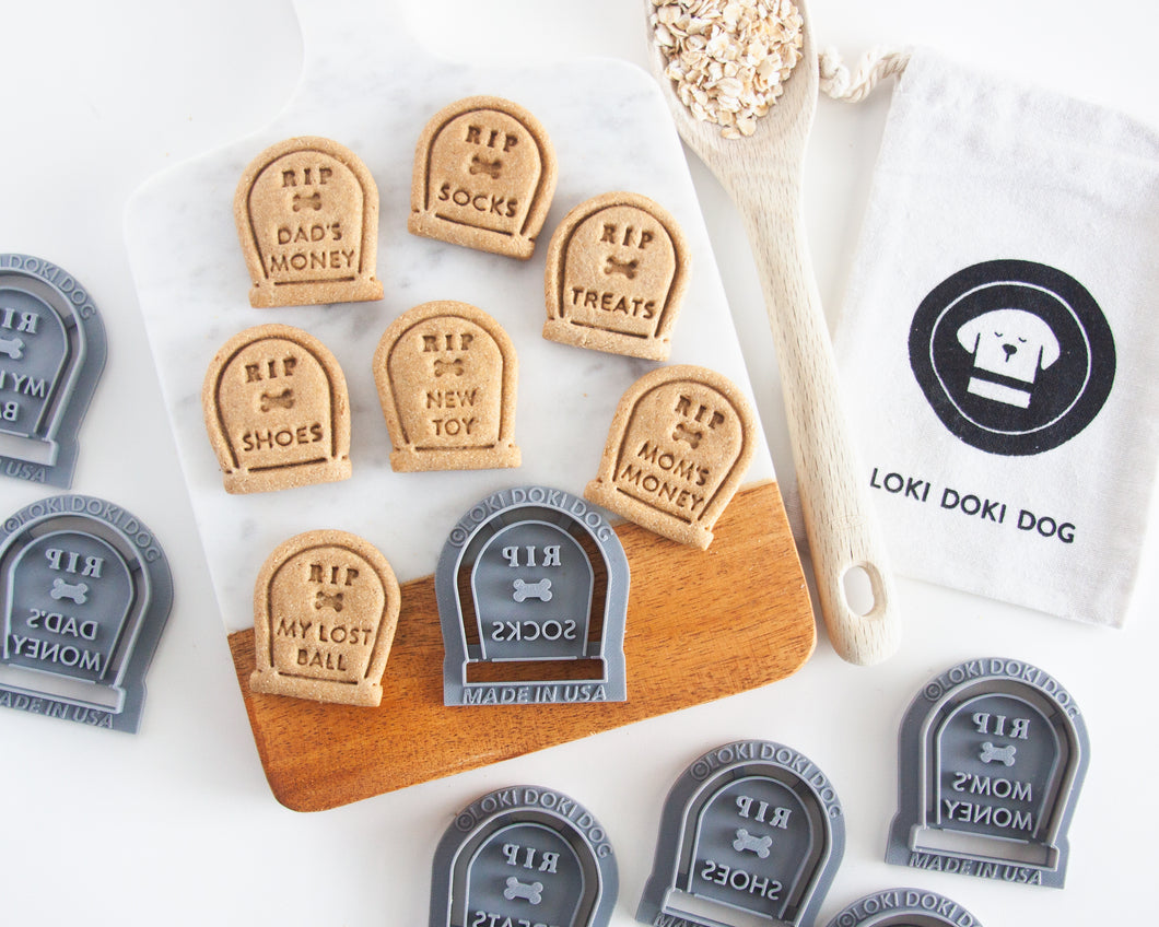 Graveyard Doggie Headstones Cookie Cutter (7 styles to choose from)
