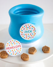 Load image into Gallery viewer, LIMITED RELEASE - PERSONALIZED PLUG With SPRINKLES- Compatible with West Paw® Toppl® (Select Size, Letter Count,  &amp; Style)

