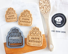 Load image into Gallery viewer, Two-Tier &quot;HAPPY BIRTHDAY&quot; Cake Cookie Cutter (Select Size)

