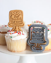 Load image into Gallery viewer, Tall Cake &quot;Stay Sweet Eat Cake&quot; With SPRINKLES Cookie Cutter (Select Size)
