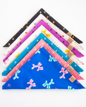 Load image into Gallery viewer, Pink &amp; White Stars Dog Bandana
