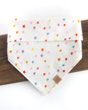 Load image into Gallery viewer, Bright &amp; Colorful Stars Dog Bandana
