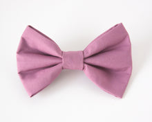 Load image into Gallery viewer, Mauve Purple Dog Bow Tie
