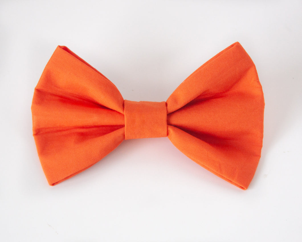 Autumn Orange Dog Bow Tie (Add-On Available)