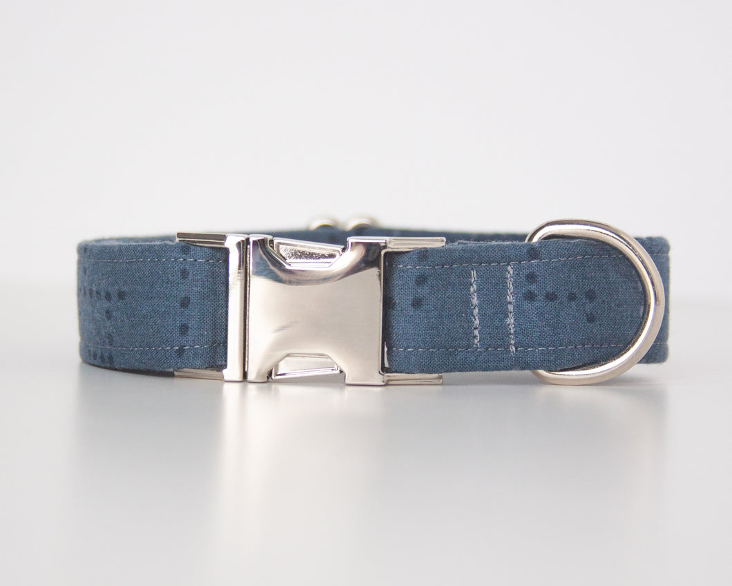 Pop of Blue Dog Collar (Personalization Available)