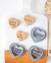 Load image into Gallery viewer, Pride Conversation Hearts - Pride Cookie Cutters
